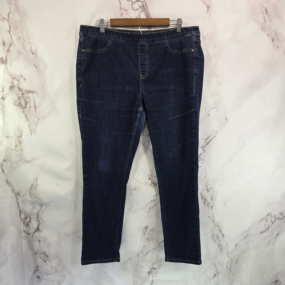 Parasuco Jeans Womens 14 Jegging Denim Jean High Rise Crop Ankle Skinny Pull On